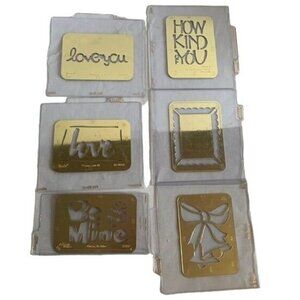 Sizzix Love Simple Impressions Emboss Folders Set Romantic & Holiday Designs